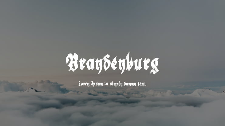 Brandenburg Font