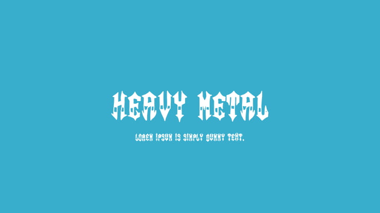 Heavy Metal Font