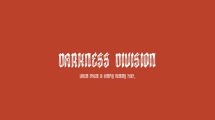 Darkness Division Font