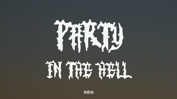 Party in the Hell Font