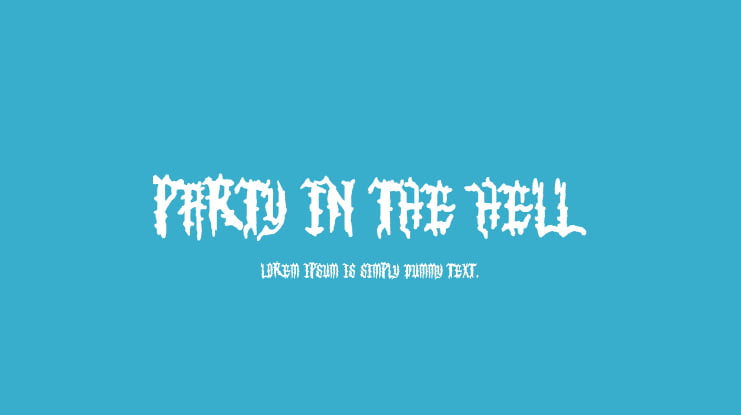 Party in the Hell Font