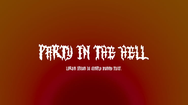 Party in the Hell Font