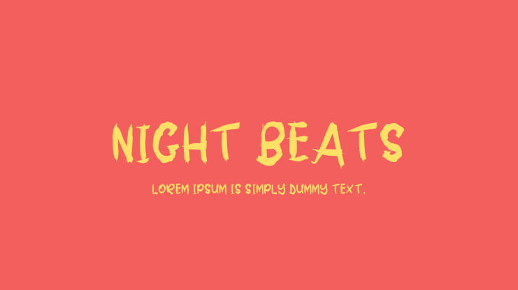 Night Beats Font