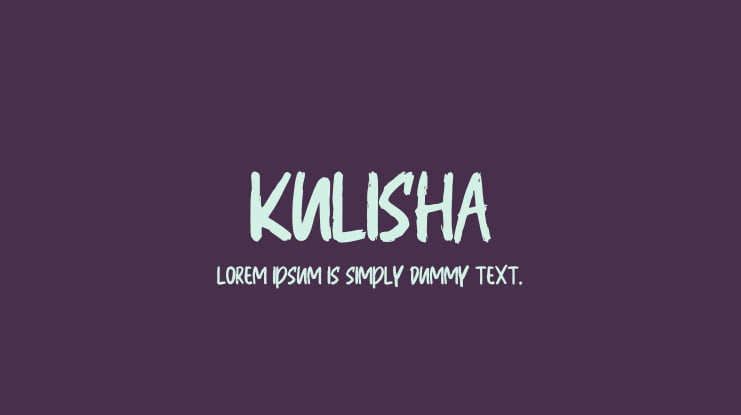 Kulisha Font