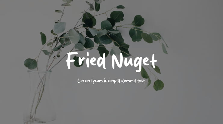 Fried Nuget Font