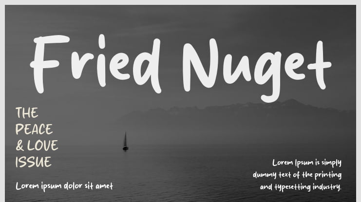 Fried Nuget Font