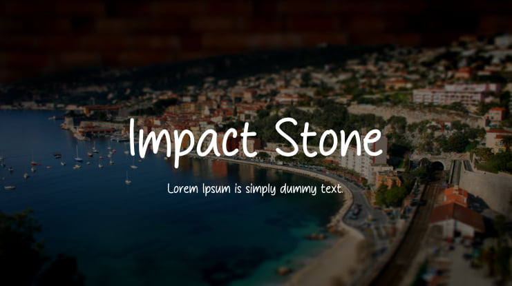 Impact Stone Font