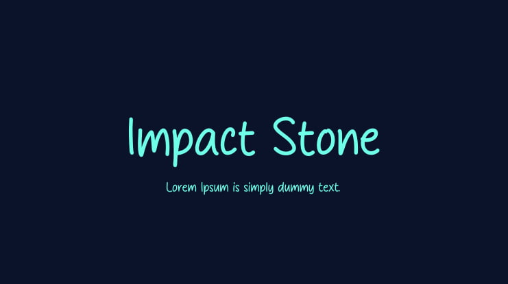 Impact Stone Font