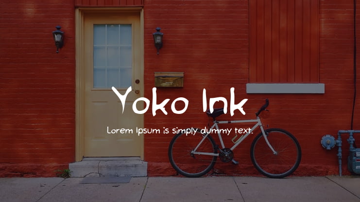 Yoko Ink Font