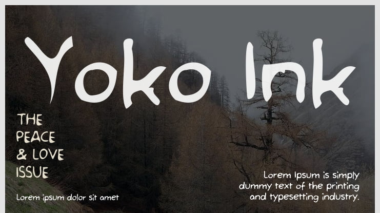 Yoko Ink Font