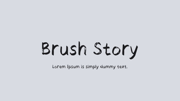 Brush Story Font