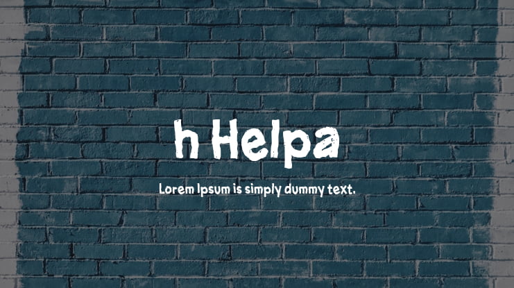 h Helpa Font