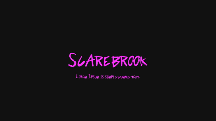 Scarebrook Font