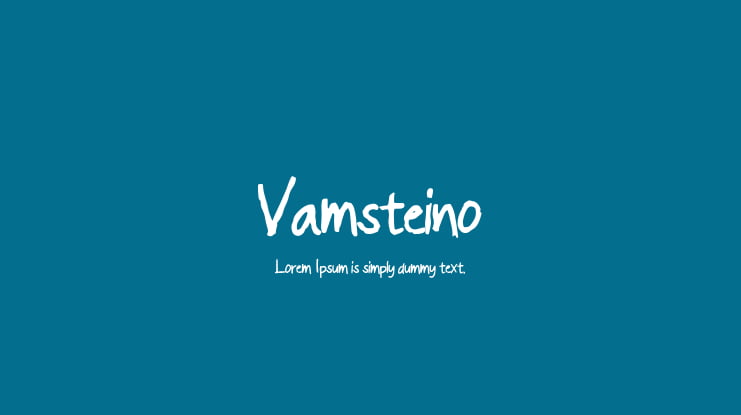 Vamsteino Font