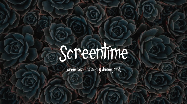 Screentime Font