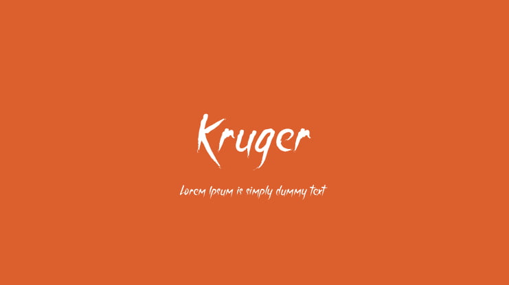 Kruger Font