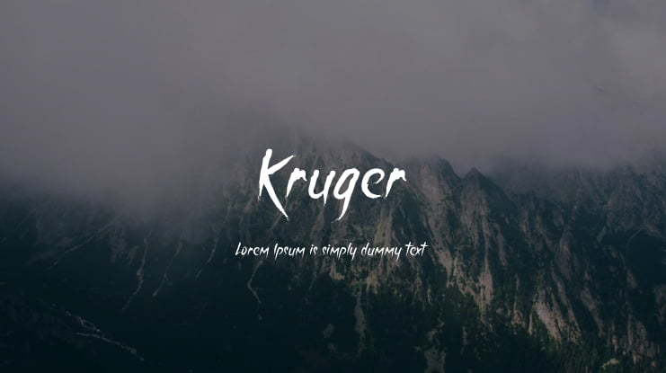 Kruger Font