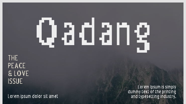 Qadang Font