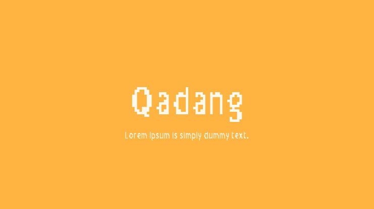 Qadang Font