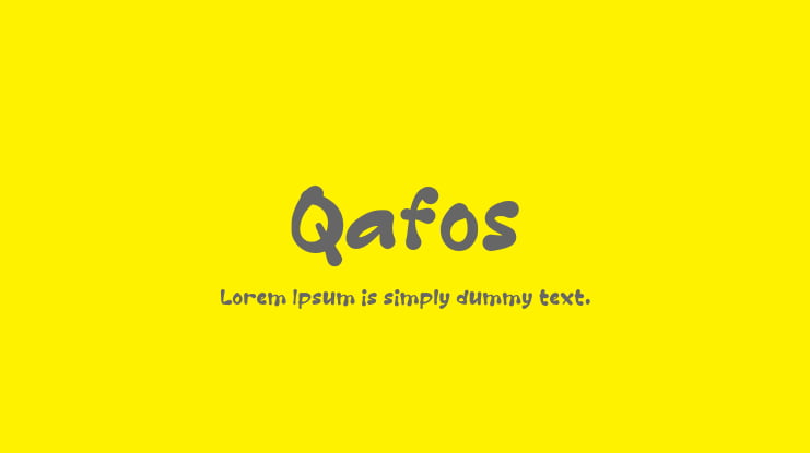 Qafos Font