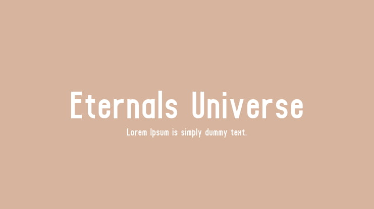 Eternals Universe Font