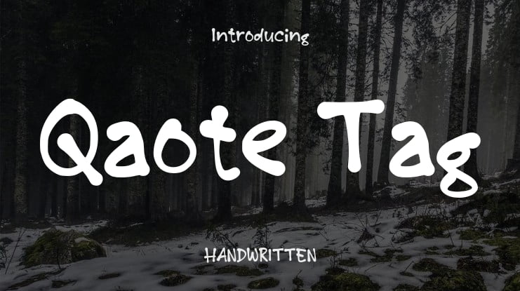 Qaote Tag Font