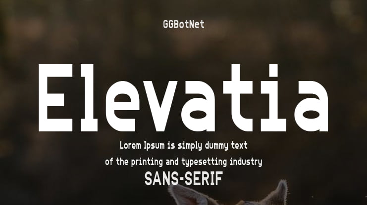 Elevatia Font Family