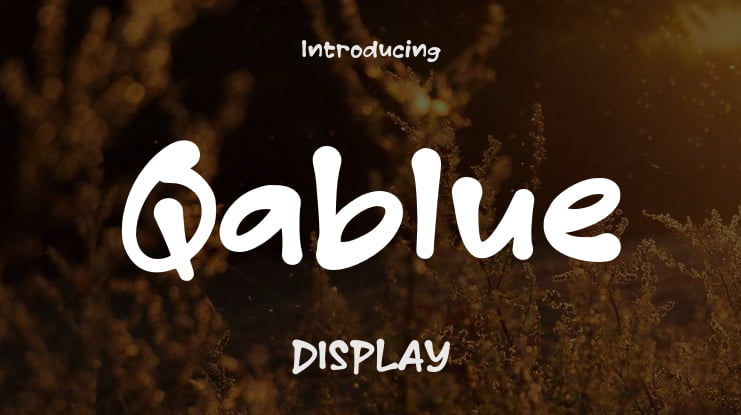 Qablue Font