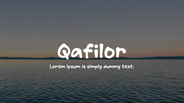 Qafilor Font