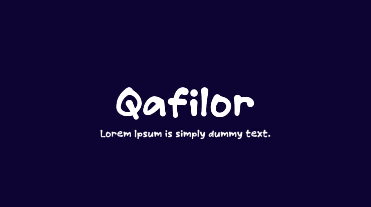 Qafilor Font