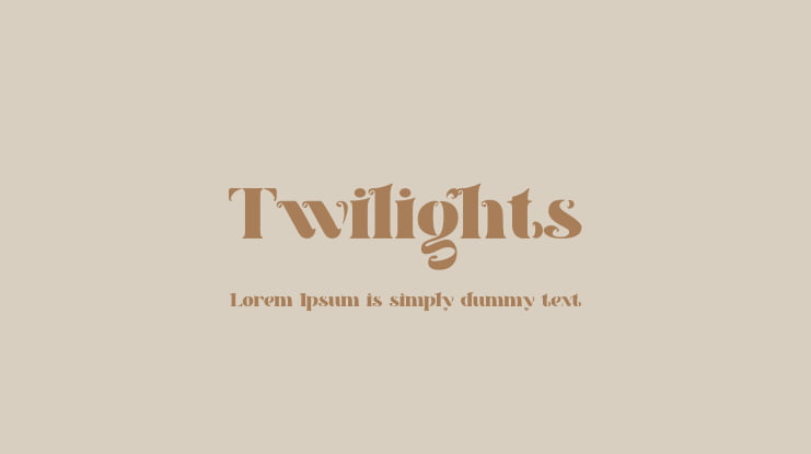 Twilights Font