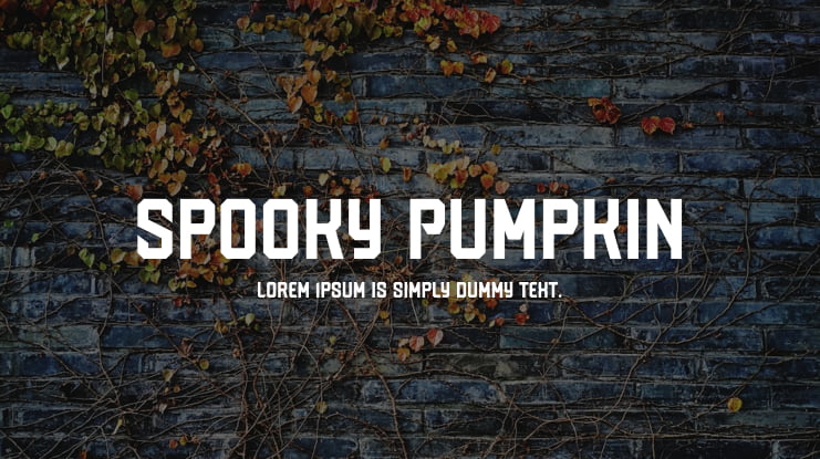 Spooky Pumpkin Font