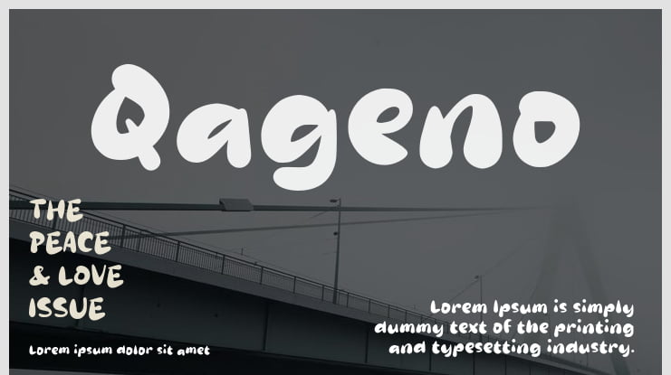 Qageno Font