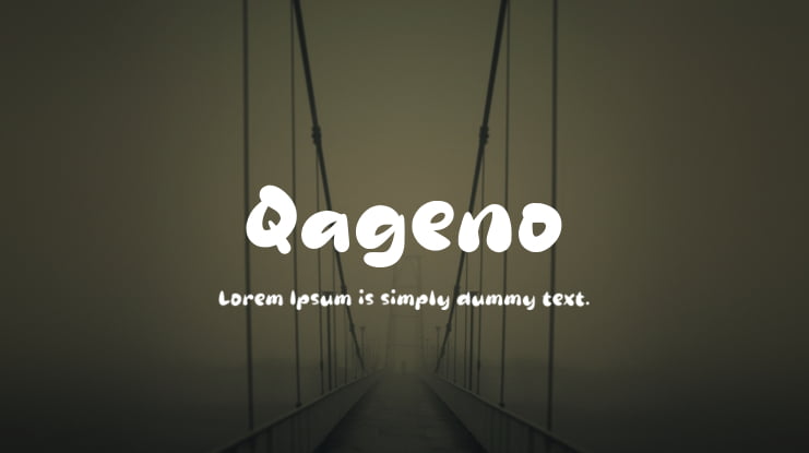 Qageno Font