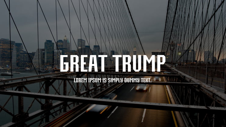 Great Trump Font