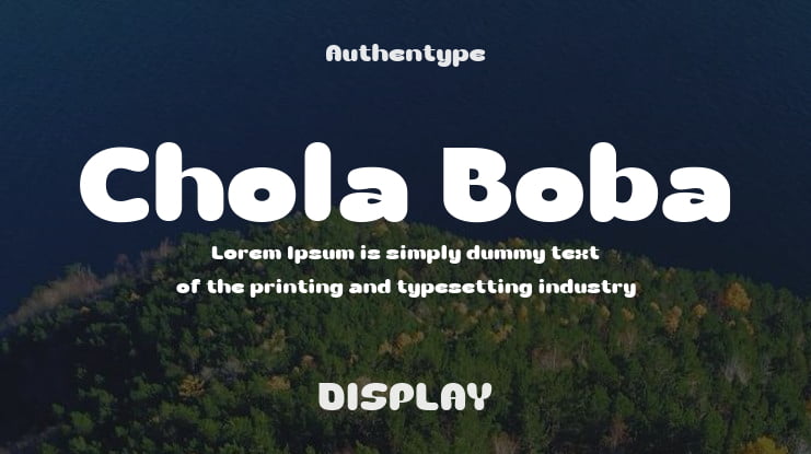 Chola Boba Font