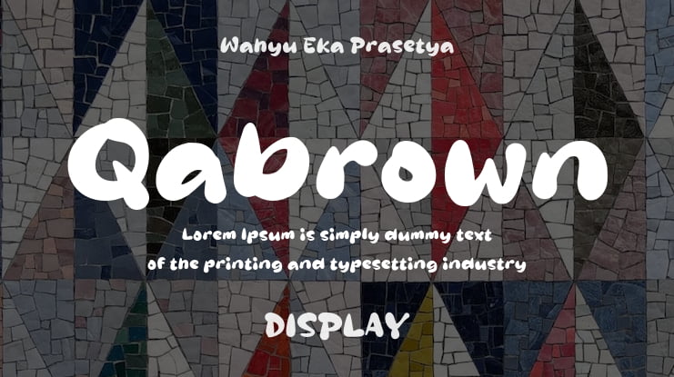 Qabrown Font