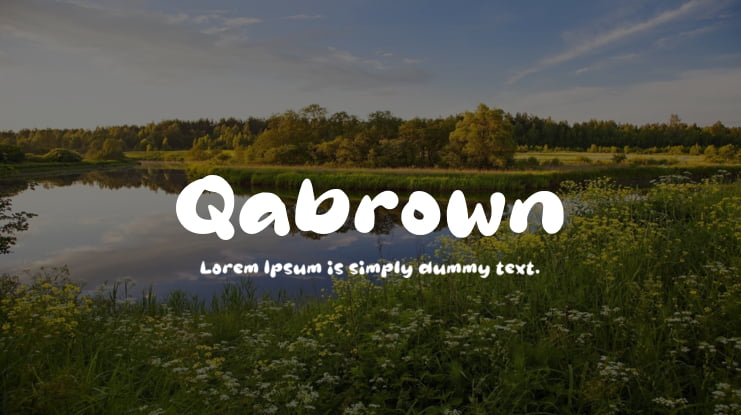 Qabrown Font