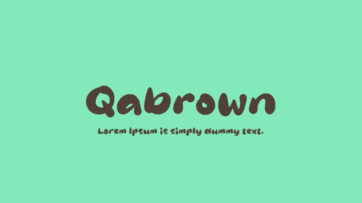 Qabrown Font