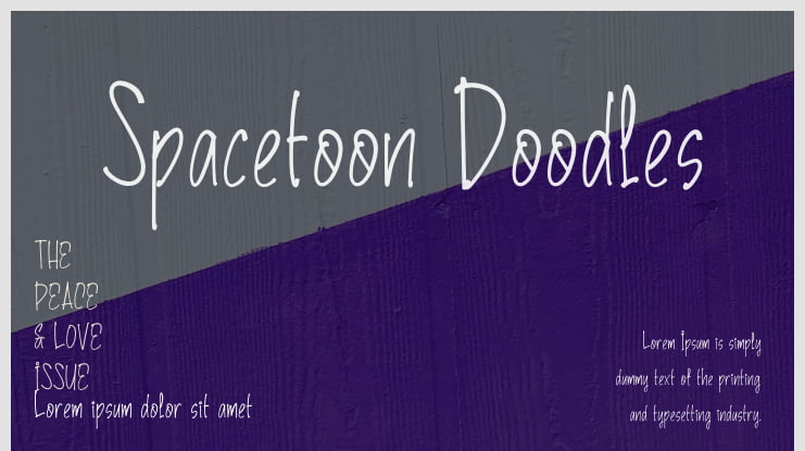 Spacetoon Doodles Font