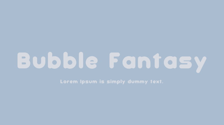 Bubble Fantasy Font