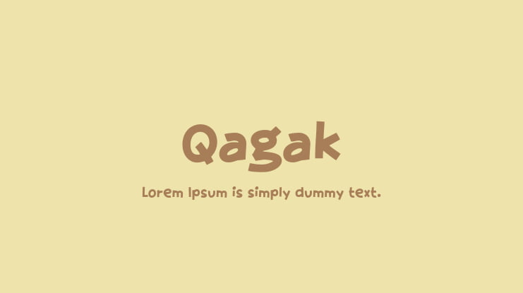 Qagak Font