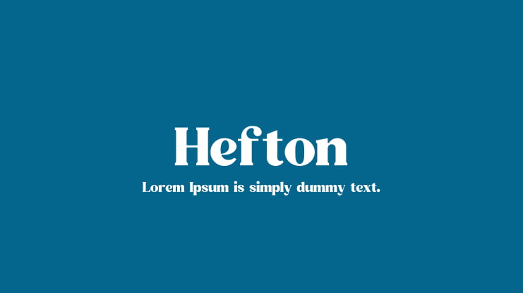 Hefton Font