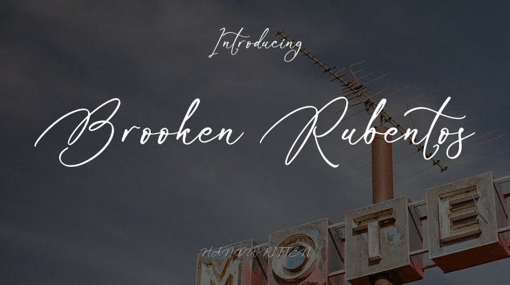 Brooken Rubentos Font