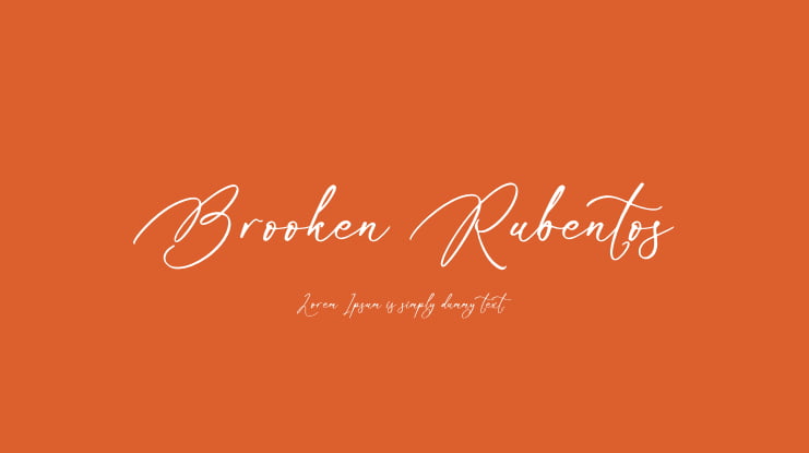 Brooken Rubentos Font