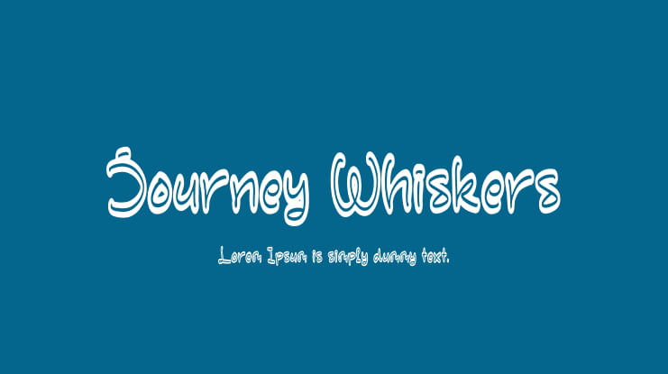 Journey Whiskers Font