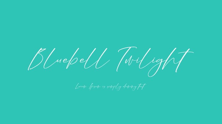 Bluebell Twilight Font