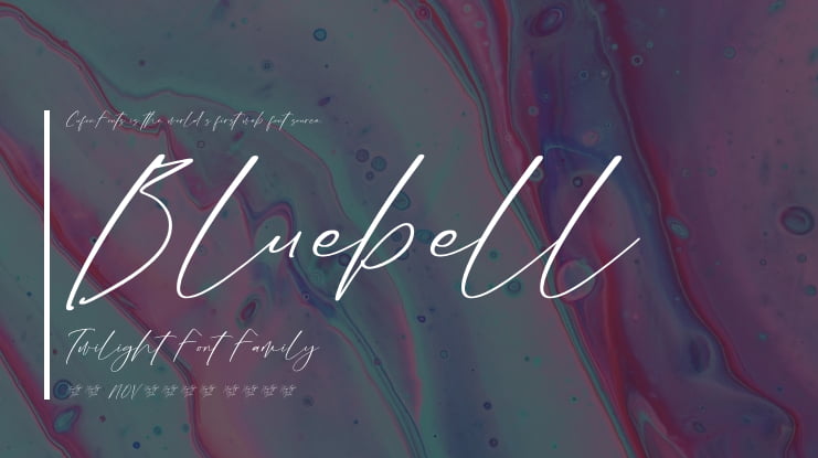 Bluebell Twilight Font