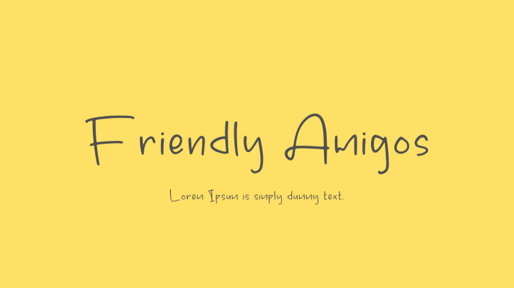 Friendly Amigos Font