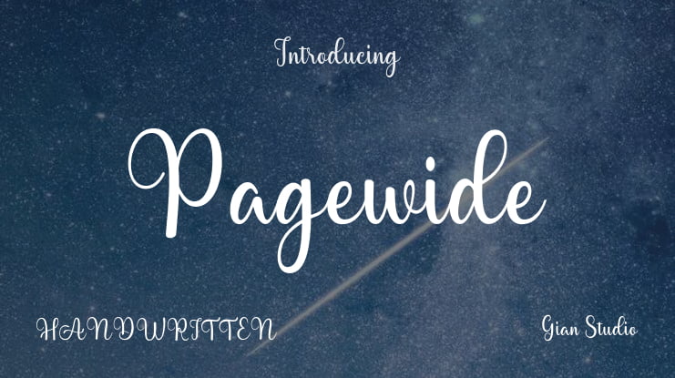 Pagewide Font